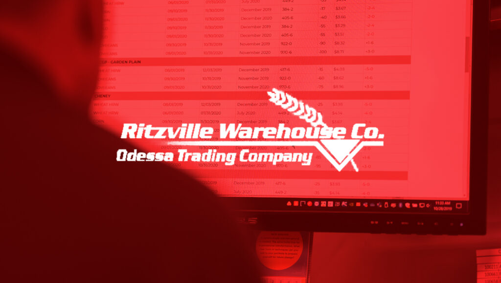 Ritzville Warehouse Company logo with background